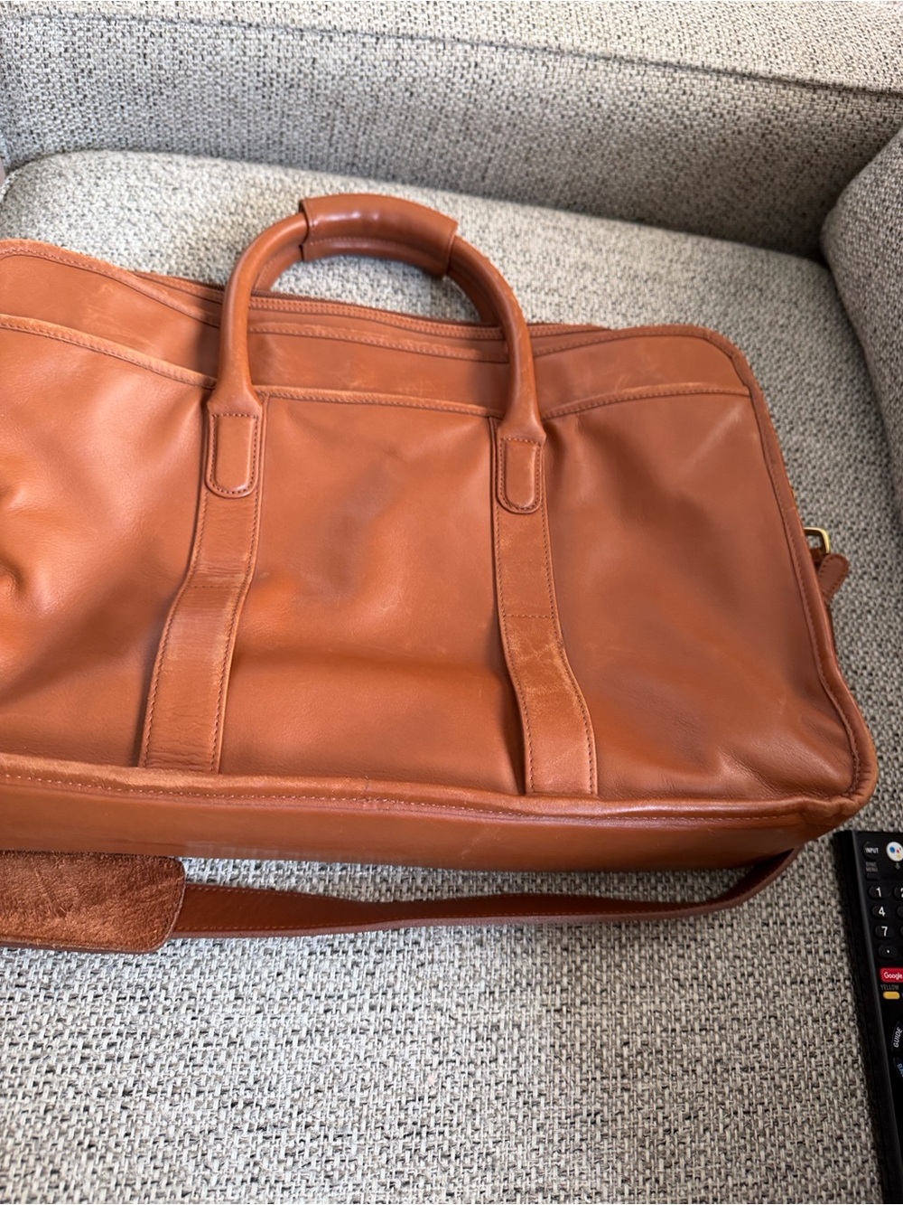 Vintage 1996 Coach 5181 Brown
Leather Briefcase Messenger Bag